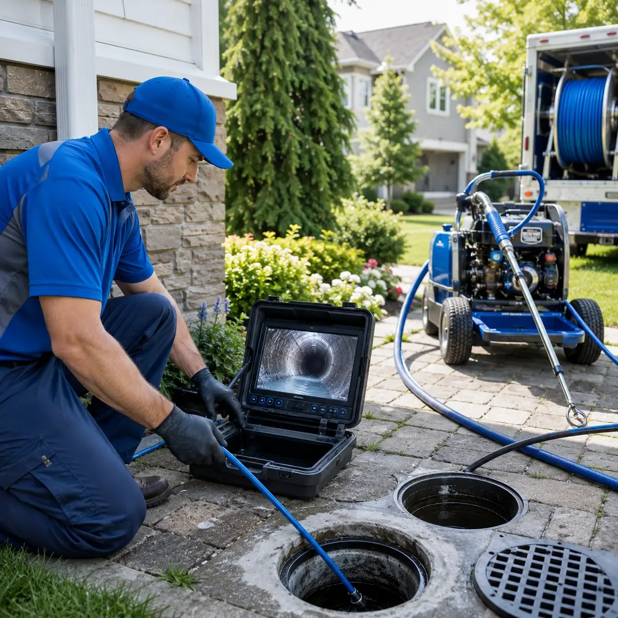 Outdoor drain cleaning professionals serving Marks, MS