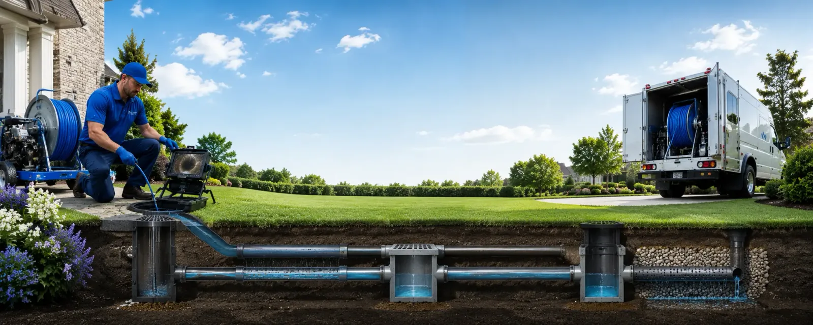 Outdoor drain cleaning information for Marks, MS